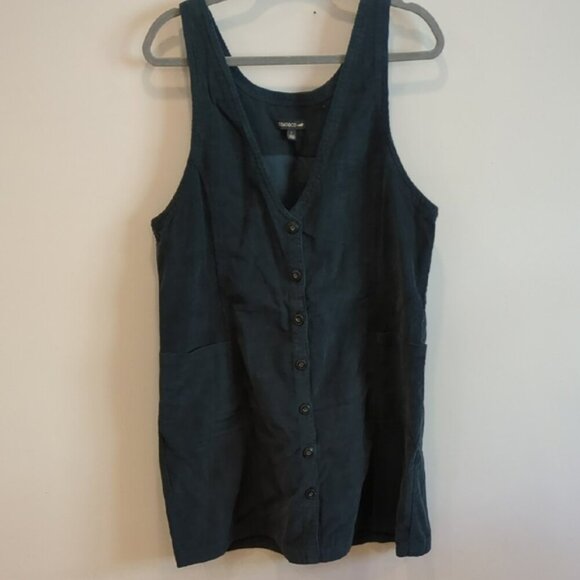 Toad&Co Dresses & Skirts - Toad&Co Scouter Cord Jumper Dress Large Navy/Teal Y2K CabinCore Cottage Prairie